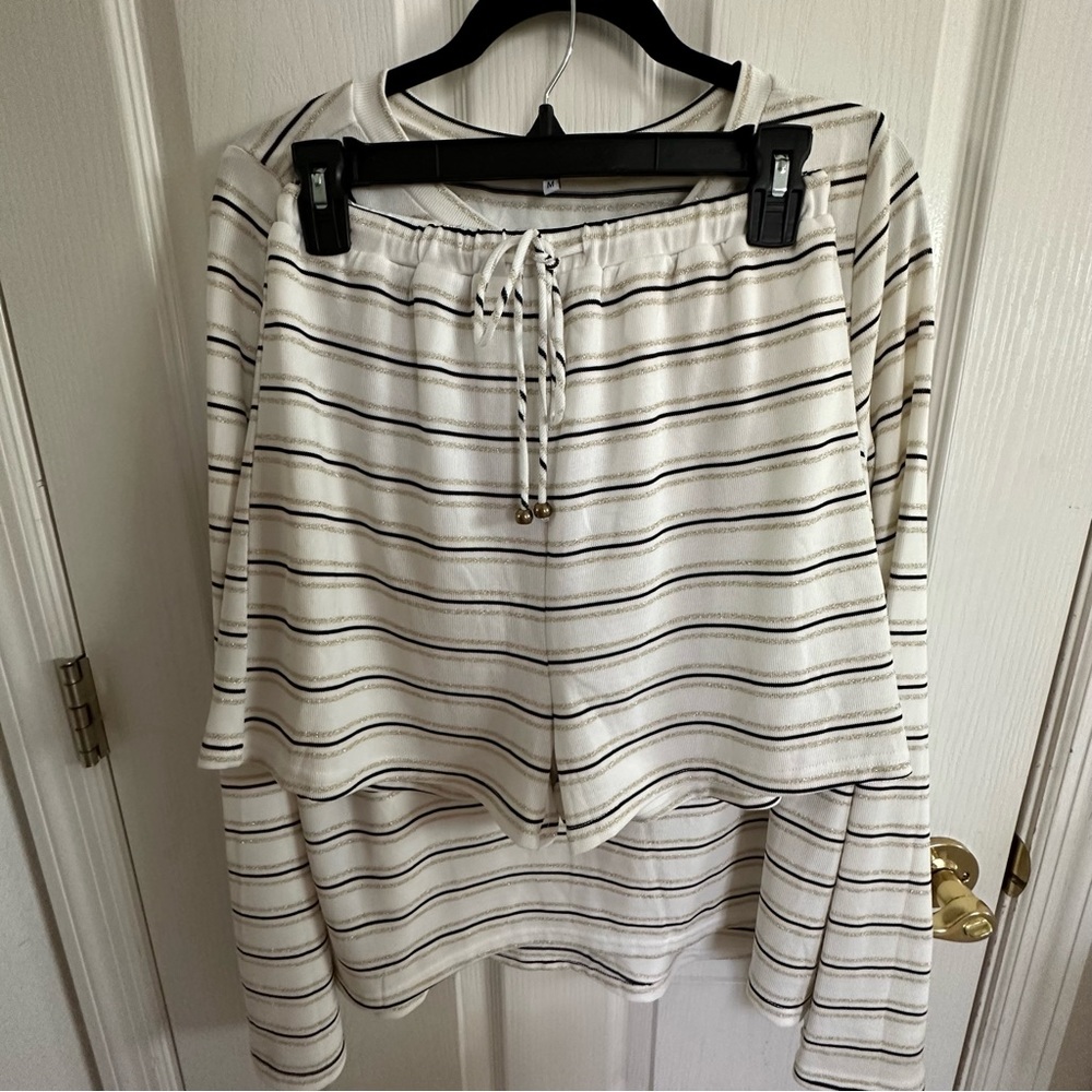 2 piece top and shorts Sabo skirt set